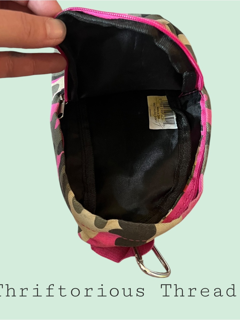 Pink Camo Micro Backpack Charm - Picture 3 of 3